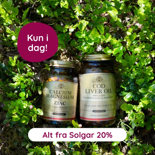 Bare i dag! Solgar 20 %